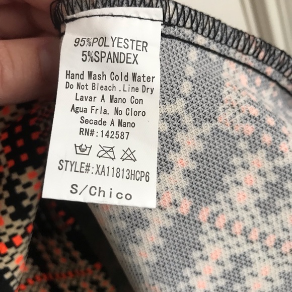 Sleeveless Black Orange Plaid A-Line Dress w Brown Belt - Picture 6 of 6